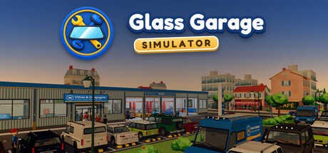 Glass Garage Simulator — Steam header
