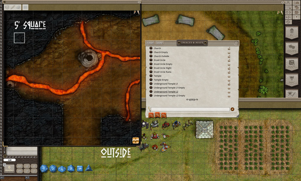 Fantasy Grounds - Temples and Staff (Map and Token Pack) Featured Screenshot #1