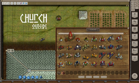 Fantasy Grounds - Temples and Staff (Map and Token Pack)