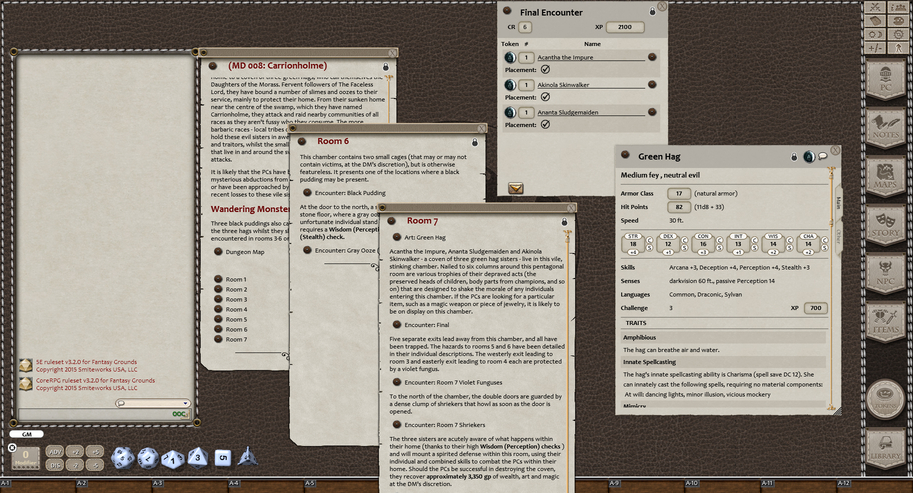 Fantasy Grounds - Mini-Dungeon #008: Carrionholme (5E) screenshot 3