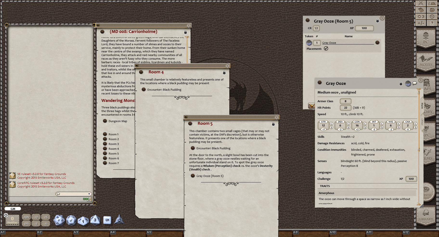 Fantasy Grounds - Mini-Dungeon #008: Carrionholme (5E)