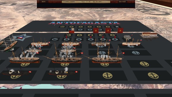 Screenshot z Ironclads 2: War of the Pacific