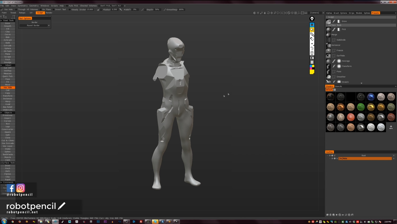 Robotpencil Presents: 3D Coat, Hard Surface Character Featured Screenshot #1