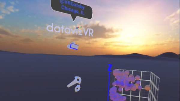 Screenshot z datavizVR