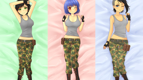 Army Gals - Dakimakuras #1