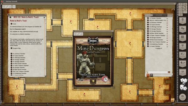 Fantasy Grounds - Mini-Dungeon #012: Nekh-ta-Nebi's Tomb (5E)