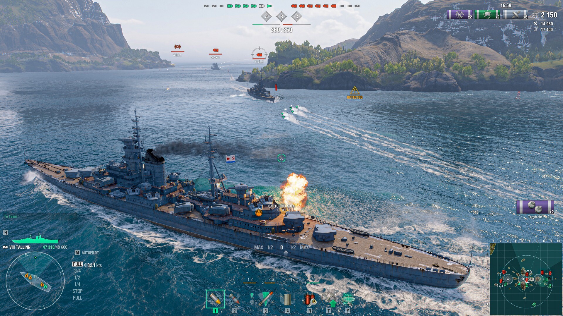 screenshot of World of Warships 3