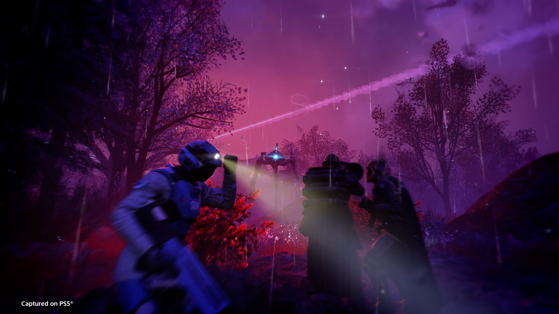 Capture officielle de HELLDIVERS™ 2 montrant le contexte de gameplay pour l'étape 1 du guide joueur