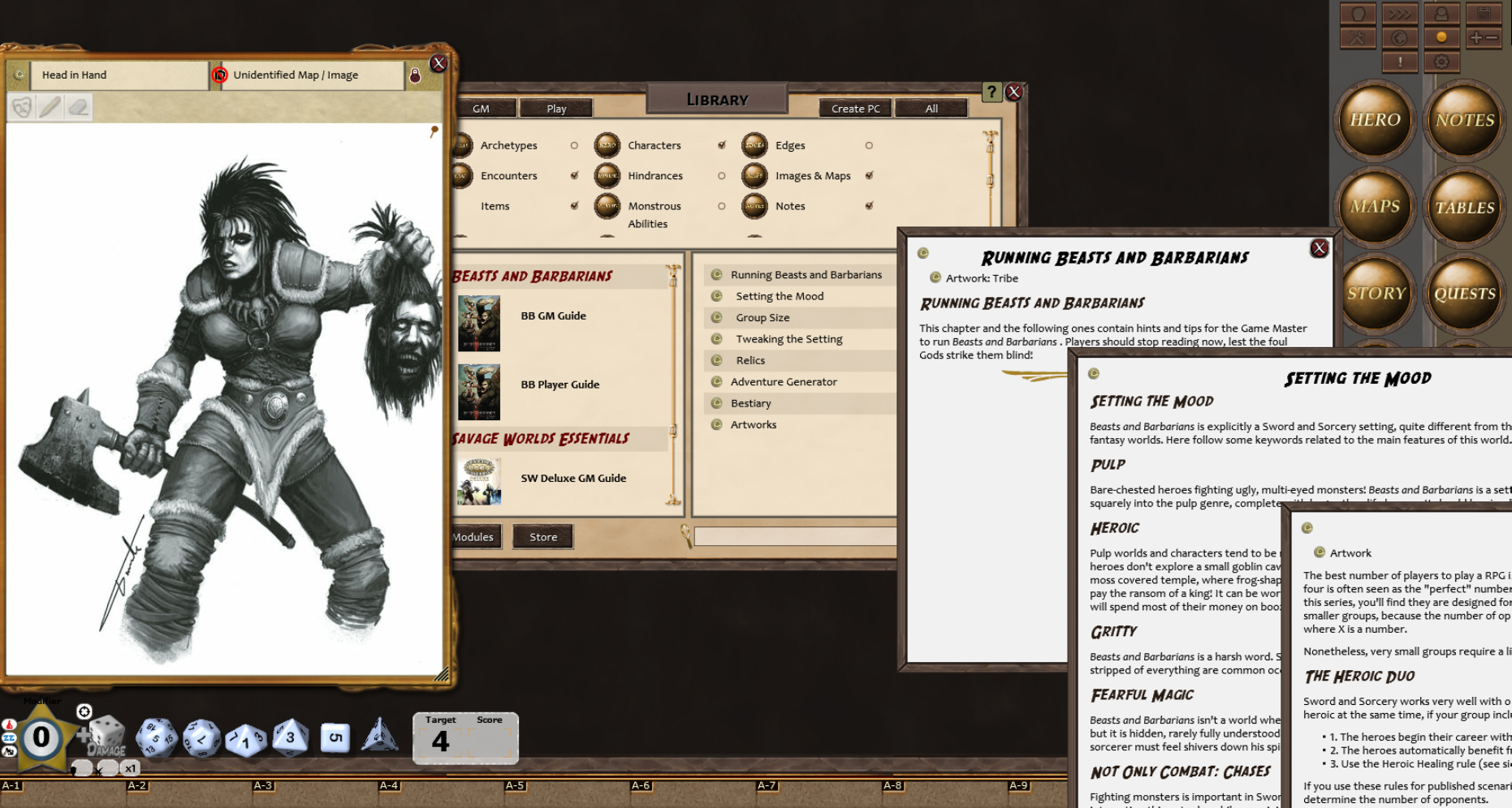 Fantasy Grounds - Beasts & Barbarians Golden Edition (Savage Worlds) screenshot 1