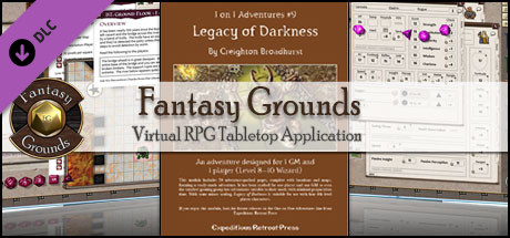 Fantasy Grounds - 1 on 1 Adventures #9: Legacy of Darkness (3.5E/PFRPG) Header Image