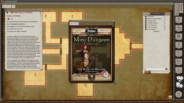Fantasy Grounds - Mini-Dungeon #016: The Halls of Hellfire (5E)