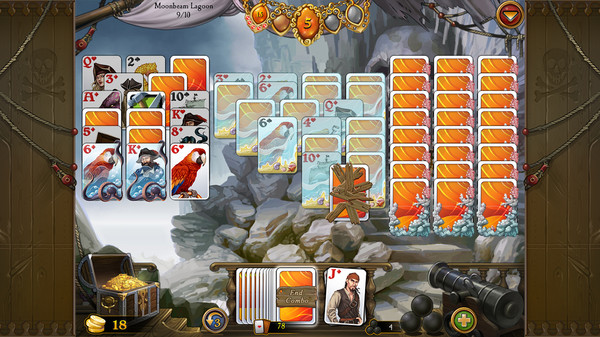 Screenshot z Seven Seas Solitaire