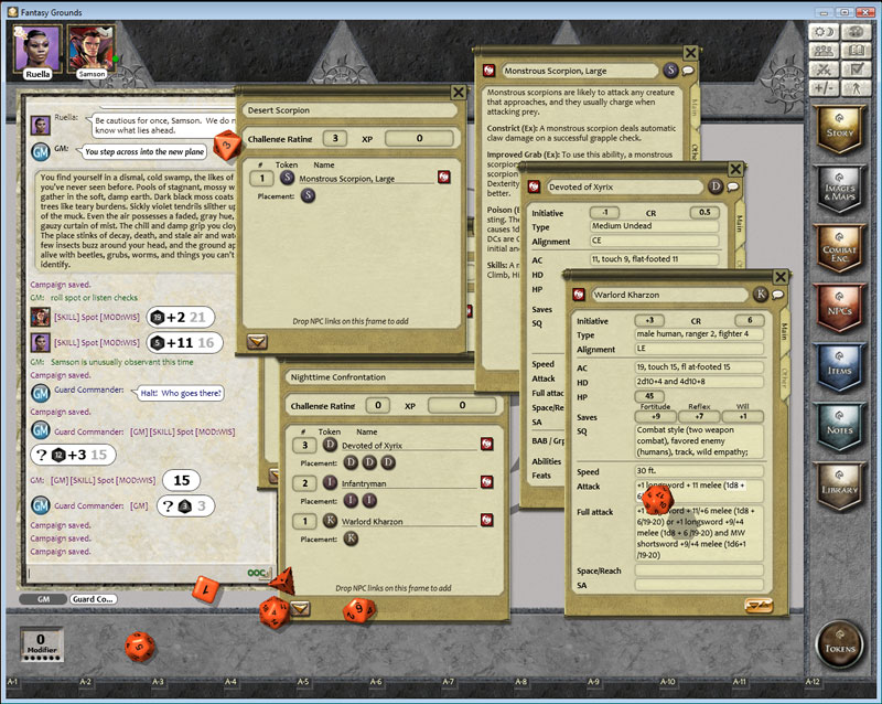 Fantasy Grounds -  1 on 1 Adventures #7: Eyes of the Dragon (3.5E/PFRPG) Featured Screenshot #1