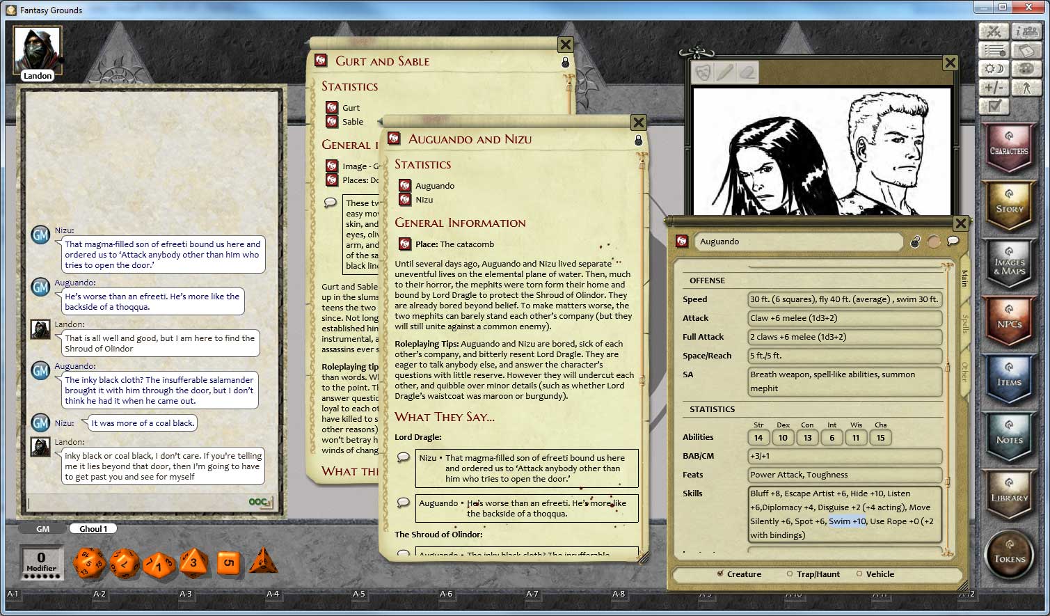 Fantasy Grounds - 1 on 1 Adventures #6: The Shroud of Olindor (3.5E/PFRPG) Featured Screenshot #1