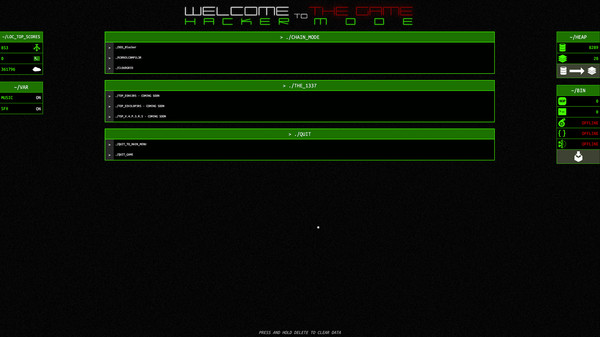 Welcome to the Game - Hacker Mode