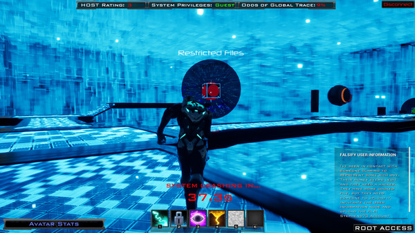 Screenshot z >⁄⁄:System.Hack