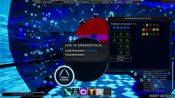 Screenshot z >⁄⁄:System.Hack