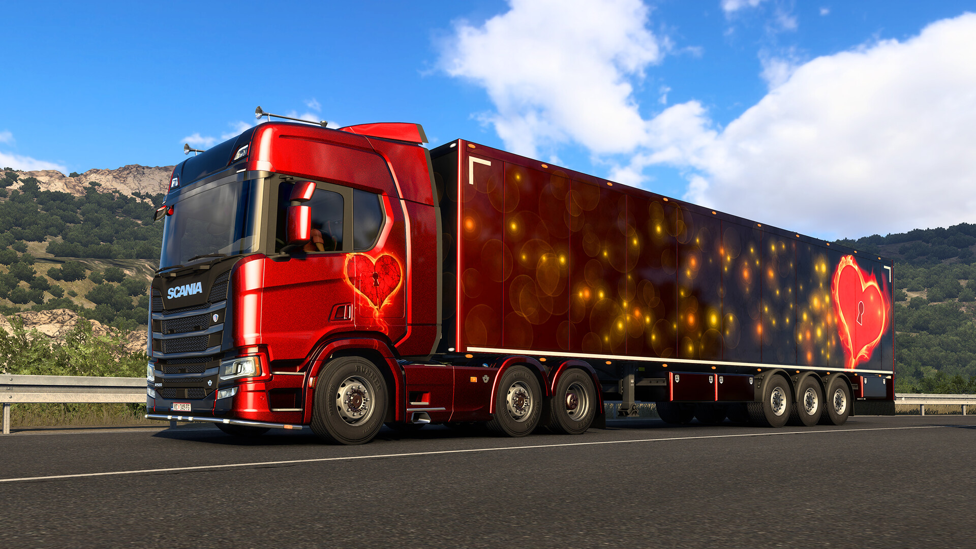 Euro Truck Simulator 2 - Valentine's Paint Jobs Pack Featured Screenshot #1