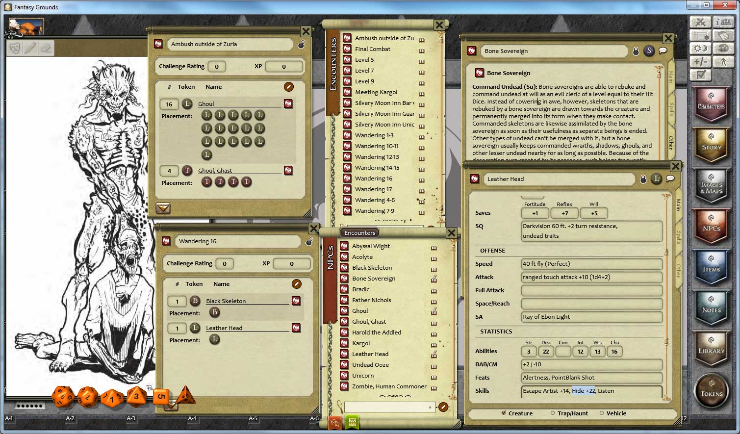 Fantasy Grounds - 1 on 1 Adventures #5: Vale of the Sepulcher (3.5E/PFRPG) screenshot 2