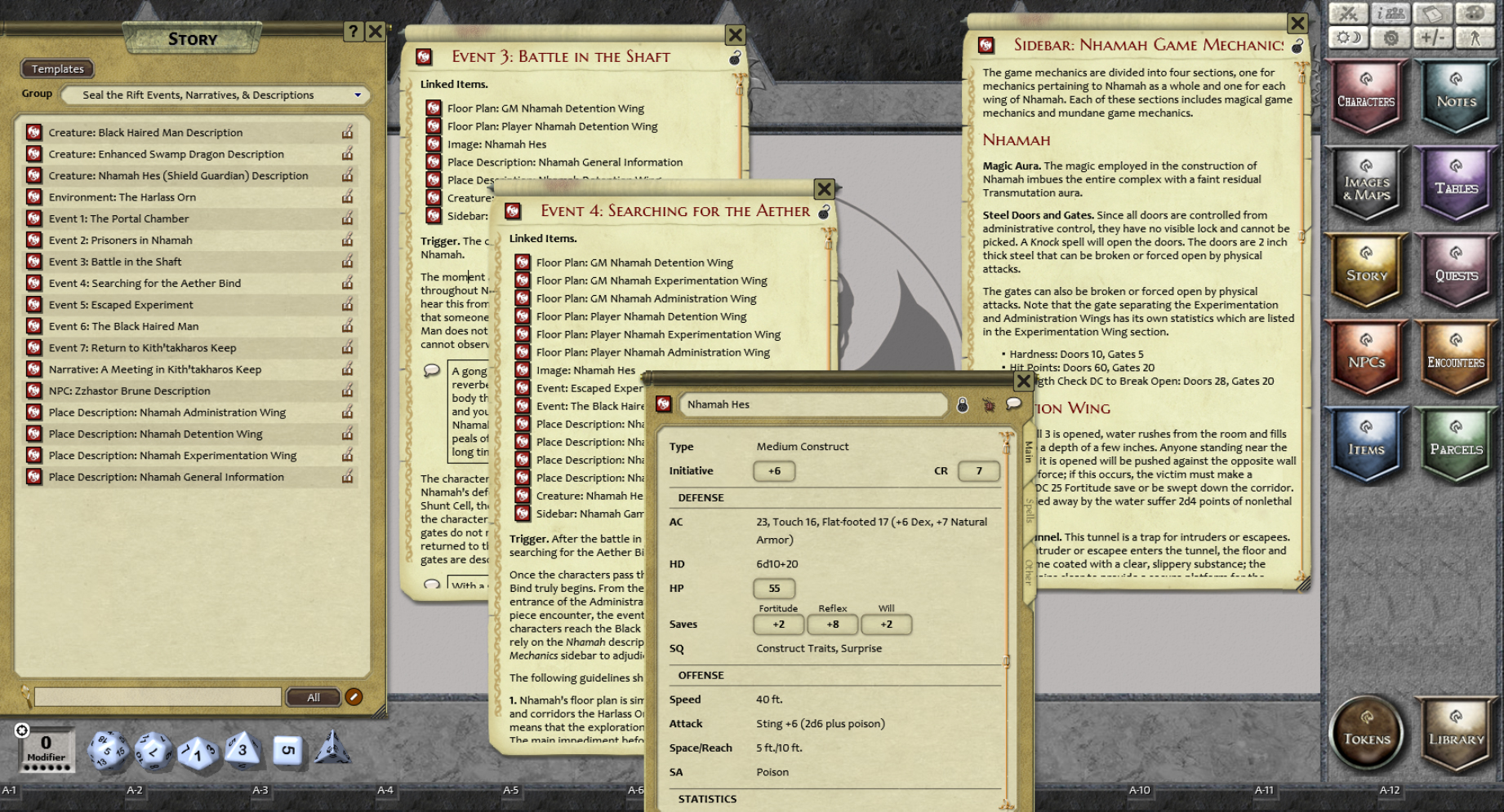 Fantasy Grounds - Kith'takharos: Seal the Rift (3.5E/PFRPG) Featured Screenshot #1