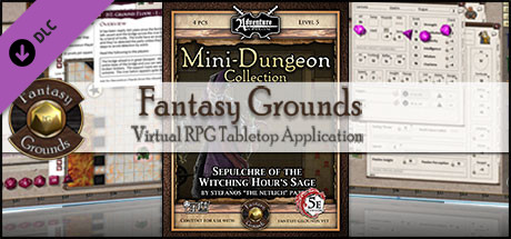 Fantasy Grounds - Mini-Dungeon #020: Sepulchre of the Witching Hour's Sage (5E) Header Image