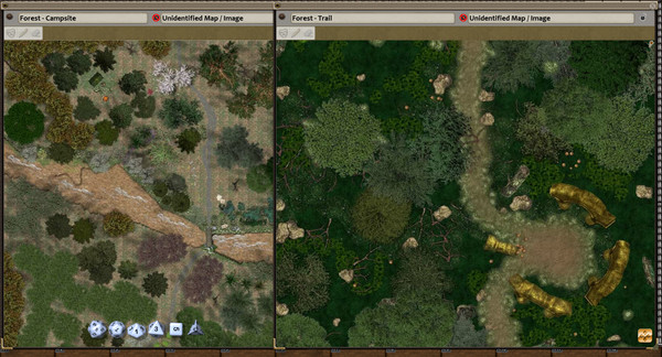 Fantasy Grounds - Map Adventures #1 - Forests & Mountains (Map and Token Pack)