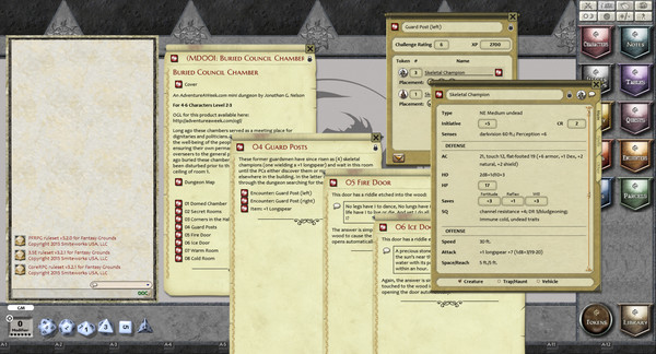 Fantasy Grounds -  Mini-Dungeon #001: Buried Council Chambers (PFRPG)