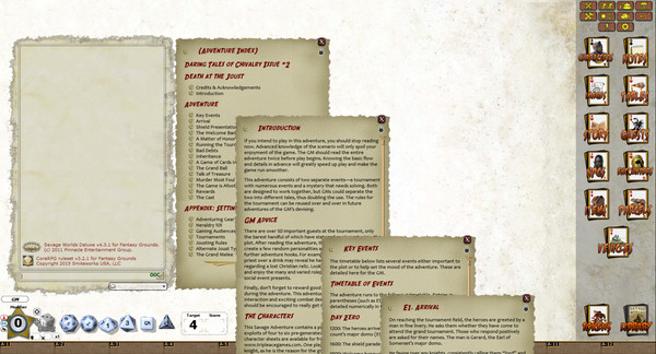 Fantasy Grounds - Daring Tales of Chivalry #02: Death at the Joust (Savage Worlds)