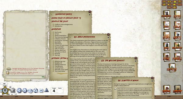 Fantasy Grounds - Daring Tales of Chivalry #02: Death at the Joust (Savage Worlds)