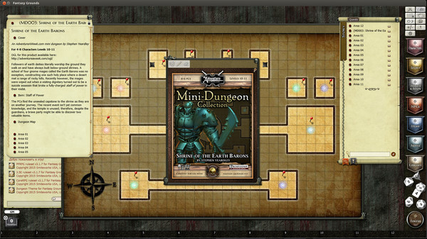 Fantasy Grounds - Mini-Dungeon #003: Shrine of the Earth Barons (PFRPG)