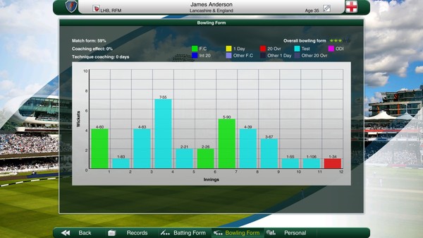 Screenshot z Cricket Captain 2017 Screenshot z Cricket Captain 2017