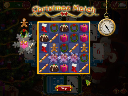 Screenshot z Santa's Christmas Solitaire