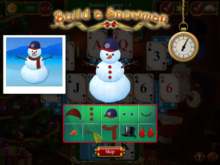 Screenshot z Santa's Christmas Solitaire