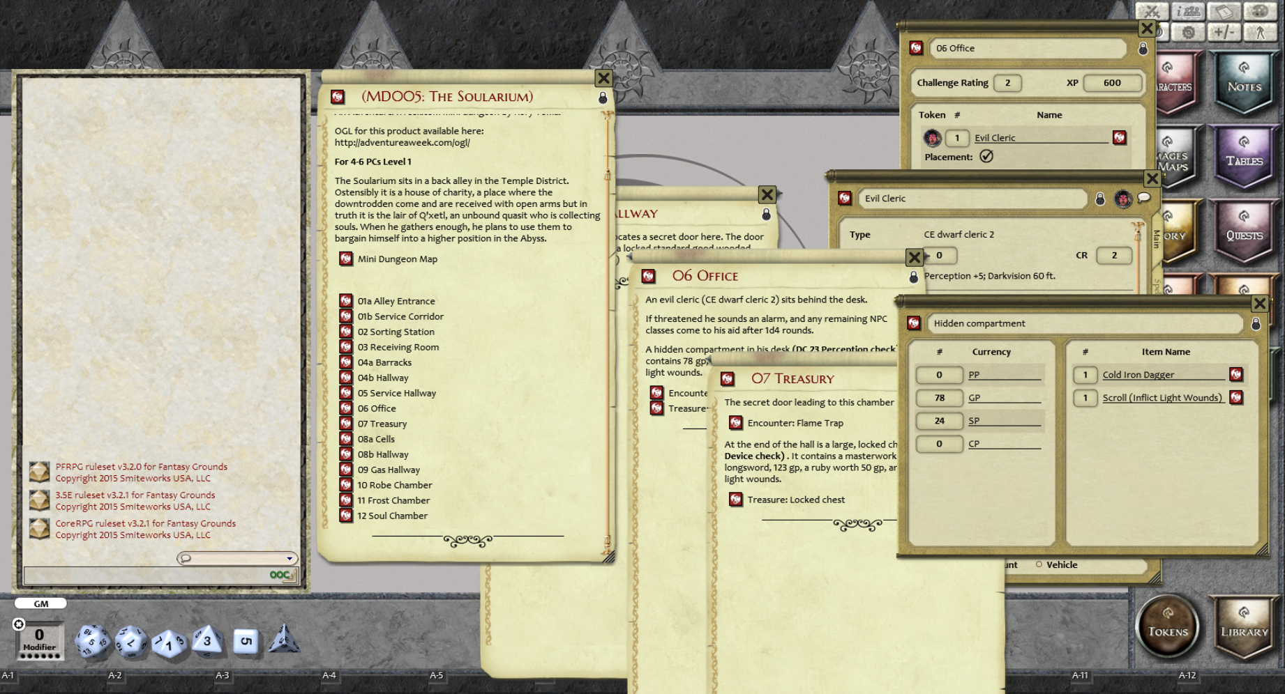 Fantasy Grounds - Mini-Dungeon #005: The Soularium (PFRPG) Featured Screenshot #1