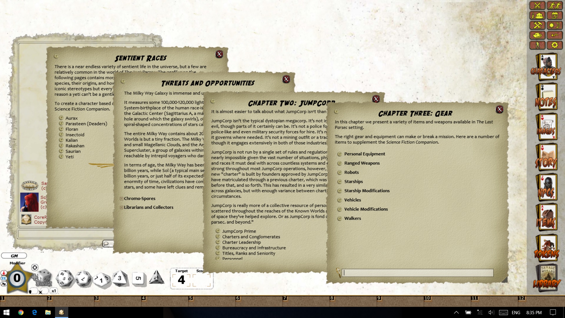 Fantasy Grounds - The Last Parsec: Core (Savage Worlds) Featured Screenshot #1