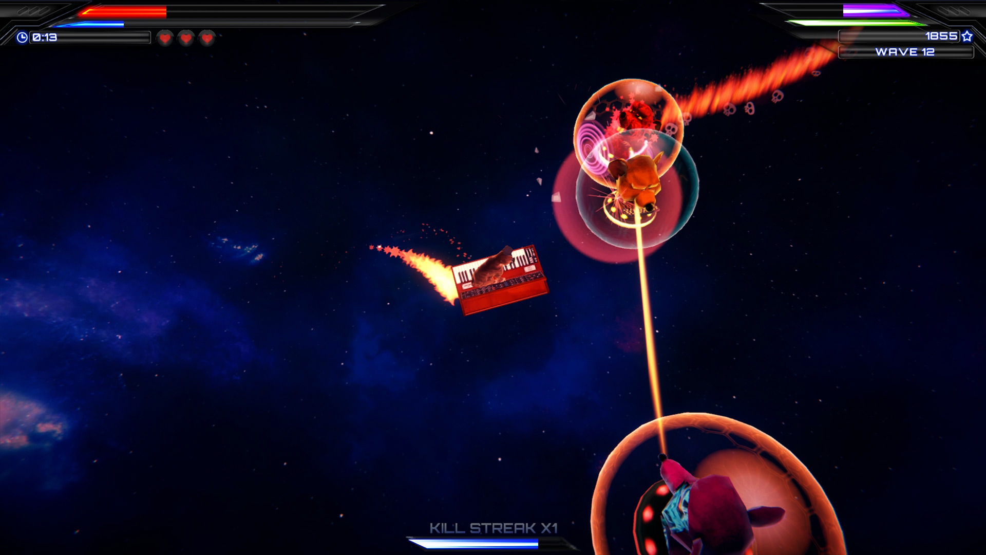 #4. Spacecats with Lasers : The Outerspace (Steam) 来自: Bitten Toast Games Inc.