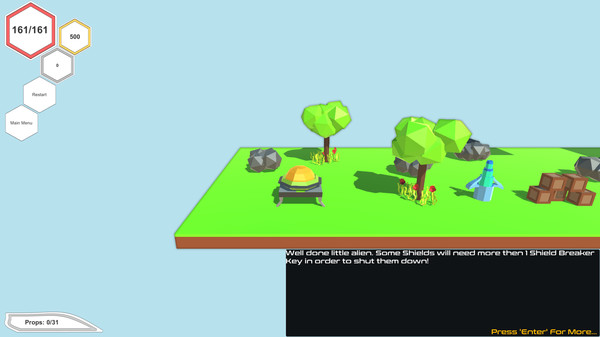 Screenshot z Alien Hostage