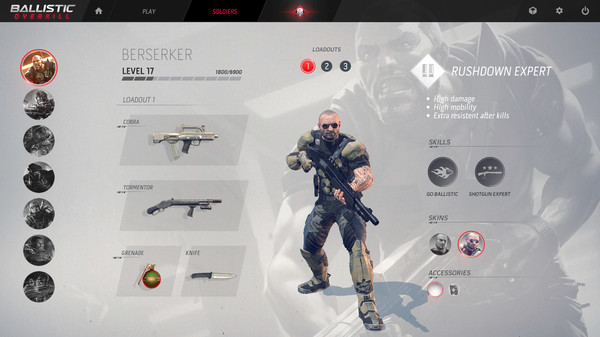 Ballistic Overkill - Berserker: Veteran