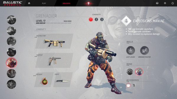 Ballistic Overkill - Grenadier: Zombie