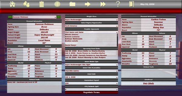 World Boxing Manager — скриншот 6