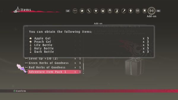 Tales of Berseria™ - Adventure Item Pack 1