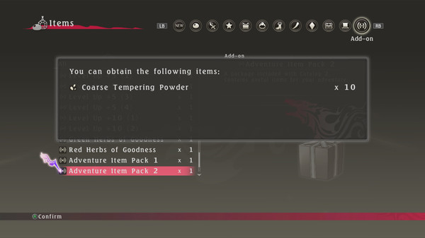 Tales of Berseria™ - Adventure Item Pack 2