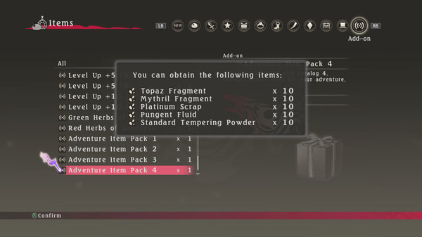 Tales of Berseria™ - Adventure Item Pack 4