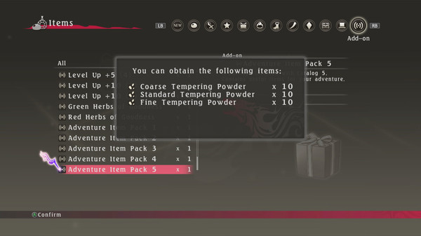 Tales of Berseria™ - Adventure Item Pack 5