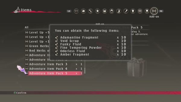 Tales of Berseria™ - Adventure Item Pack 5