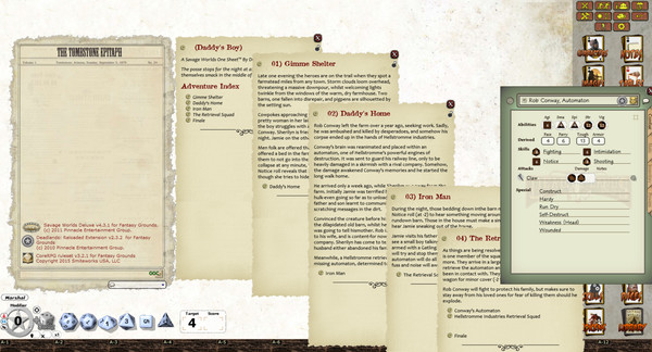 Fantasy Grounds - Deadlands Reloaded: OneSheet Adventure PAK (Savage Worlds)