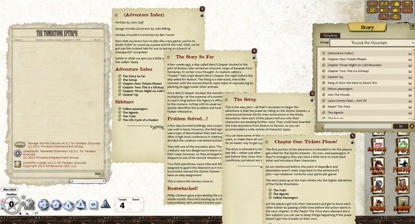 Fantasy Grounds - Deadlands Reloaded: OneSheet Adventure PAK (Savage Worlds)