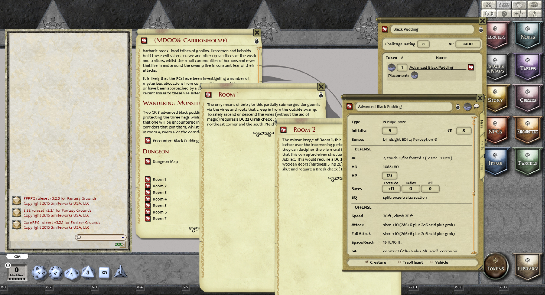 Fantasy Grounds - Mini-Dungeon #008: Carrionholme (PFRPG) Featured Screenshot #1