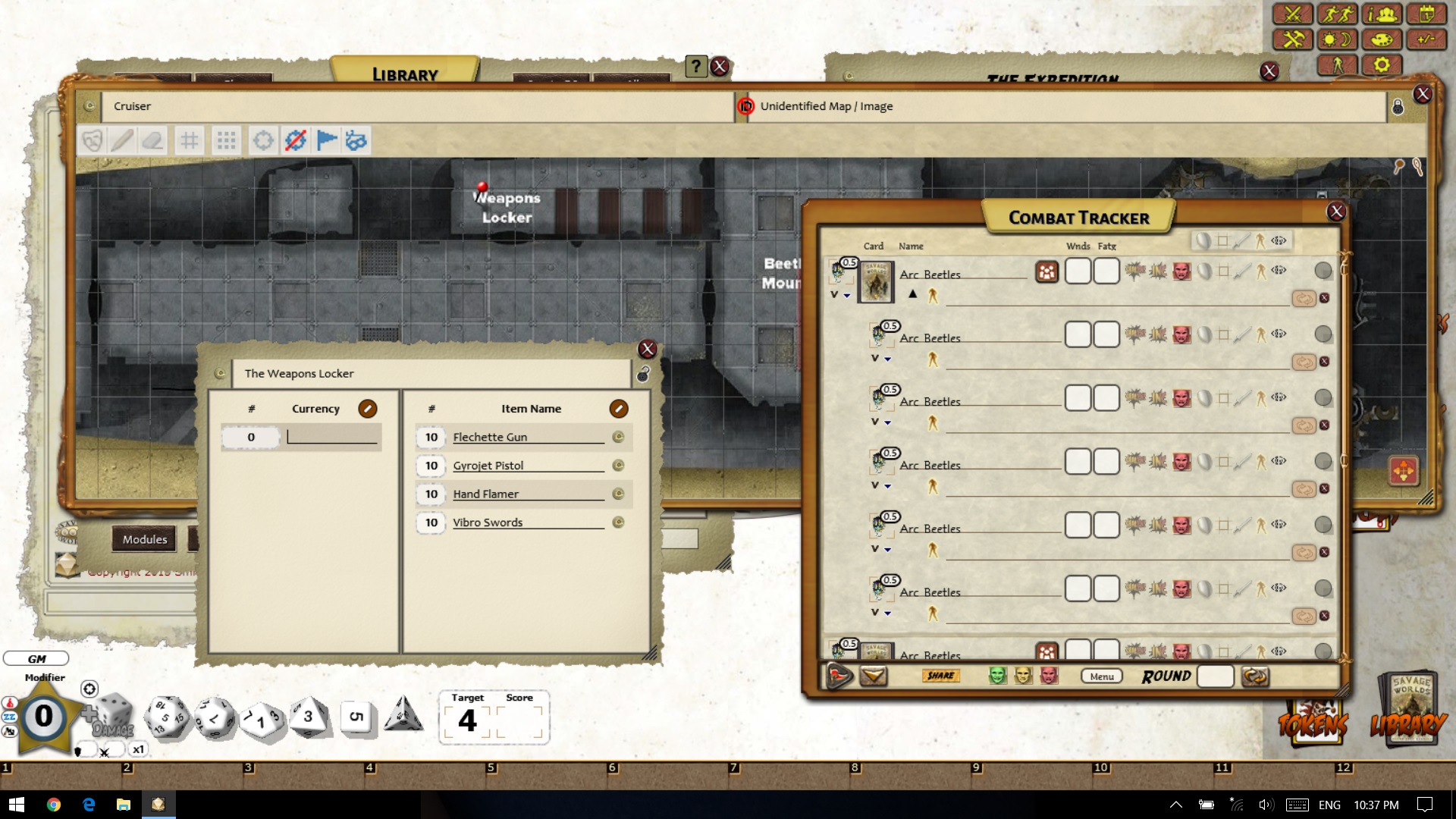 Fantasy Grounds - The Last Parsec: Omariss Death Worm (Savage Worlds) screenshot 1