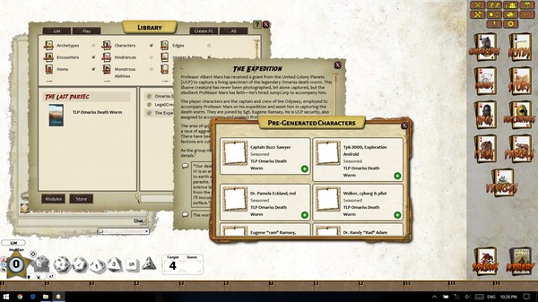 Fantasy Grounds - The Last Parsec: Omariss Death Worm (Savage Worlds)